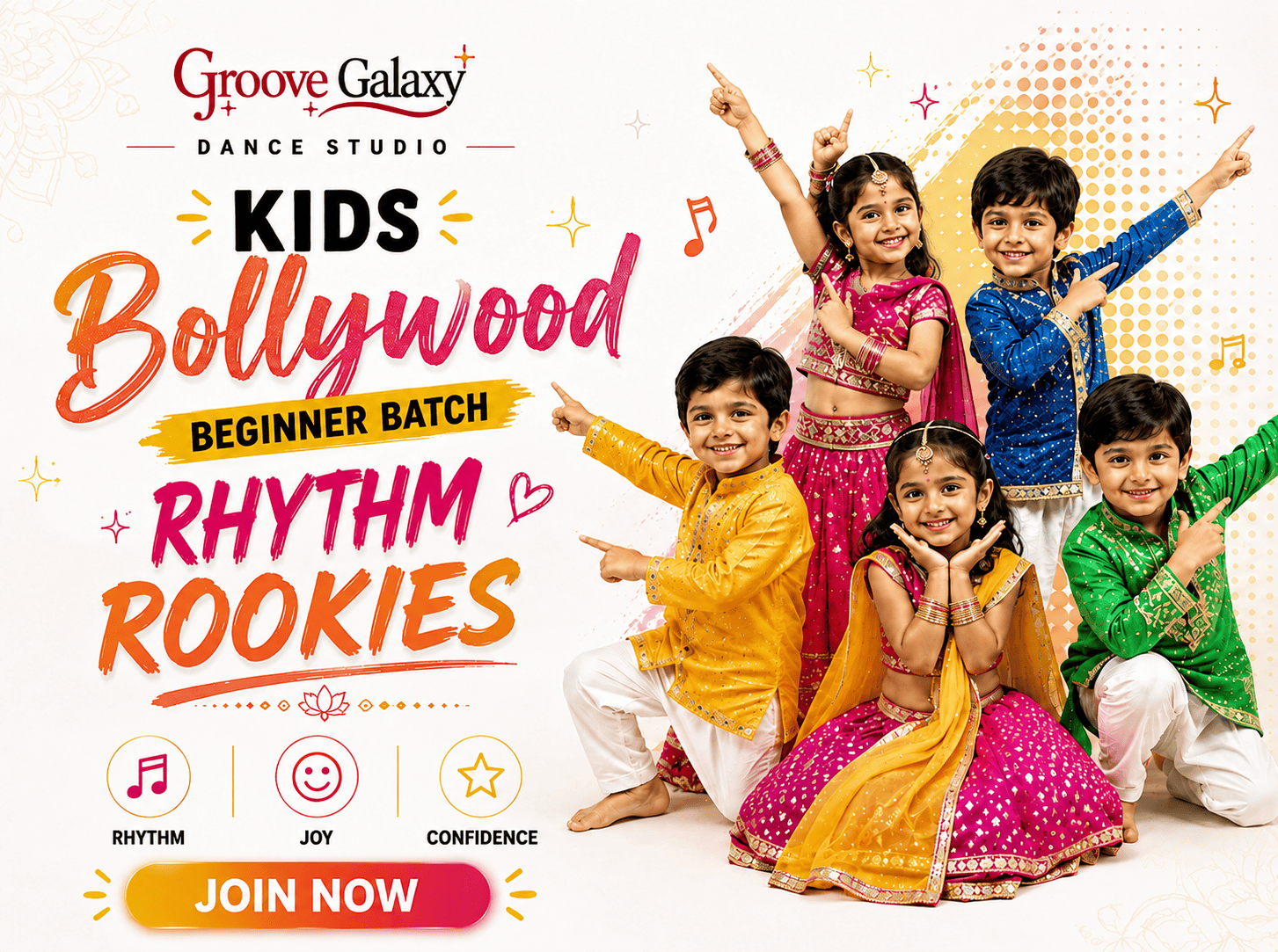 Kids Bollywood Beginner Batch — Rhythm Rookies