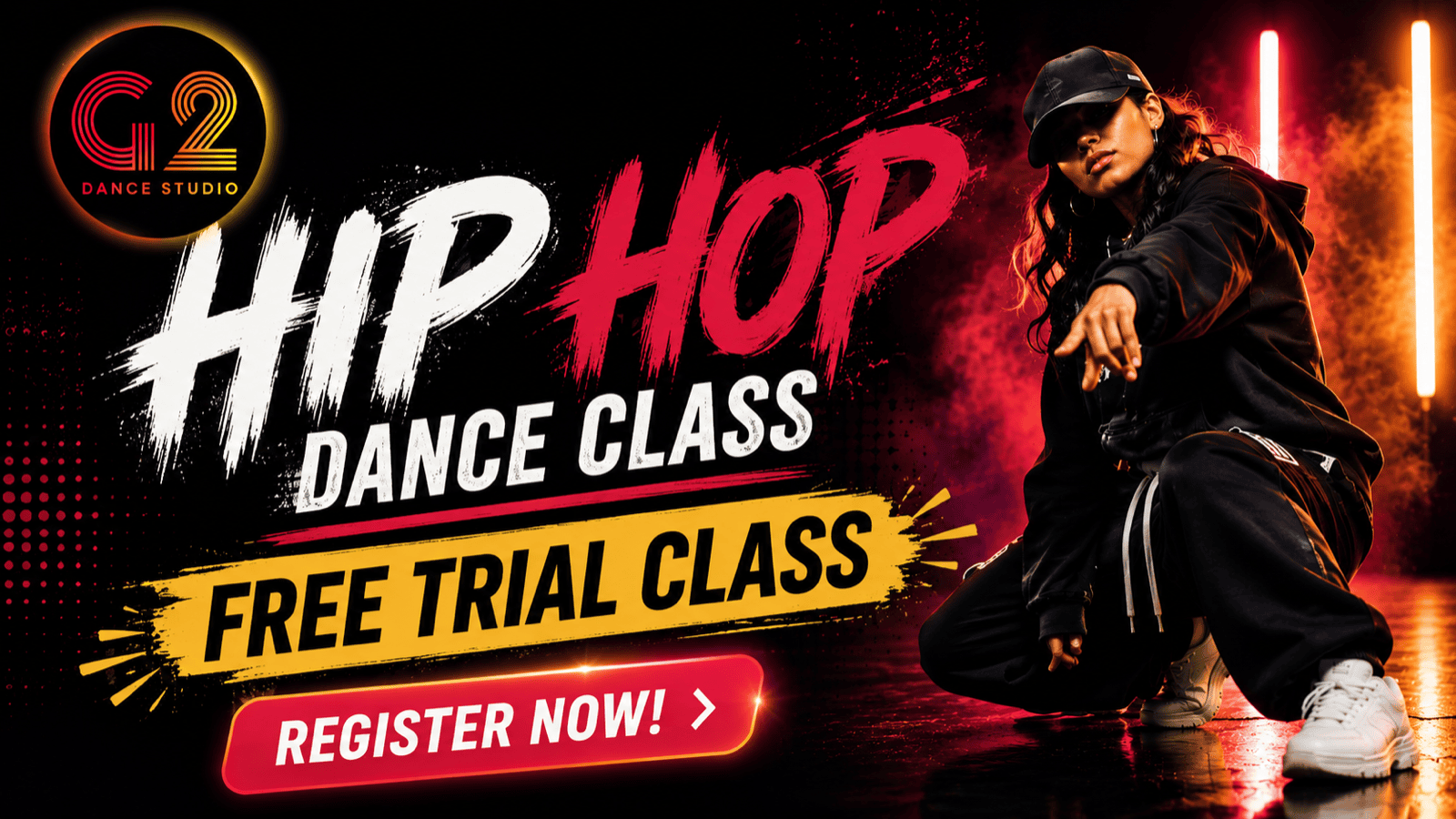 G2 Hip-Hop Dance Class — Free Trial, Register Now